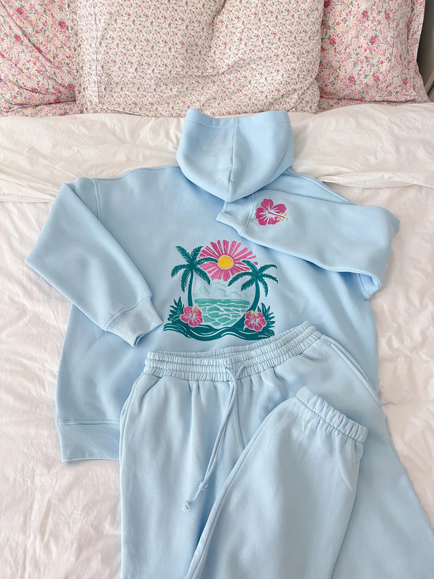 Beach Babe Embroidered Hoodie
