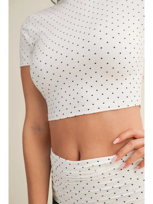 Polka Dot Crop Tee