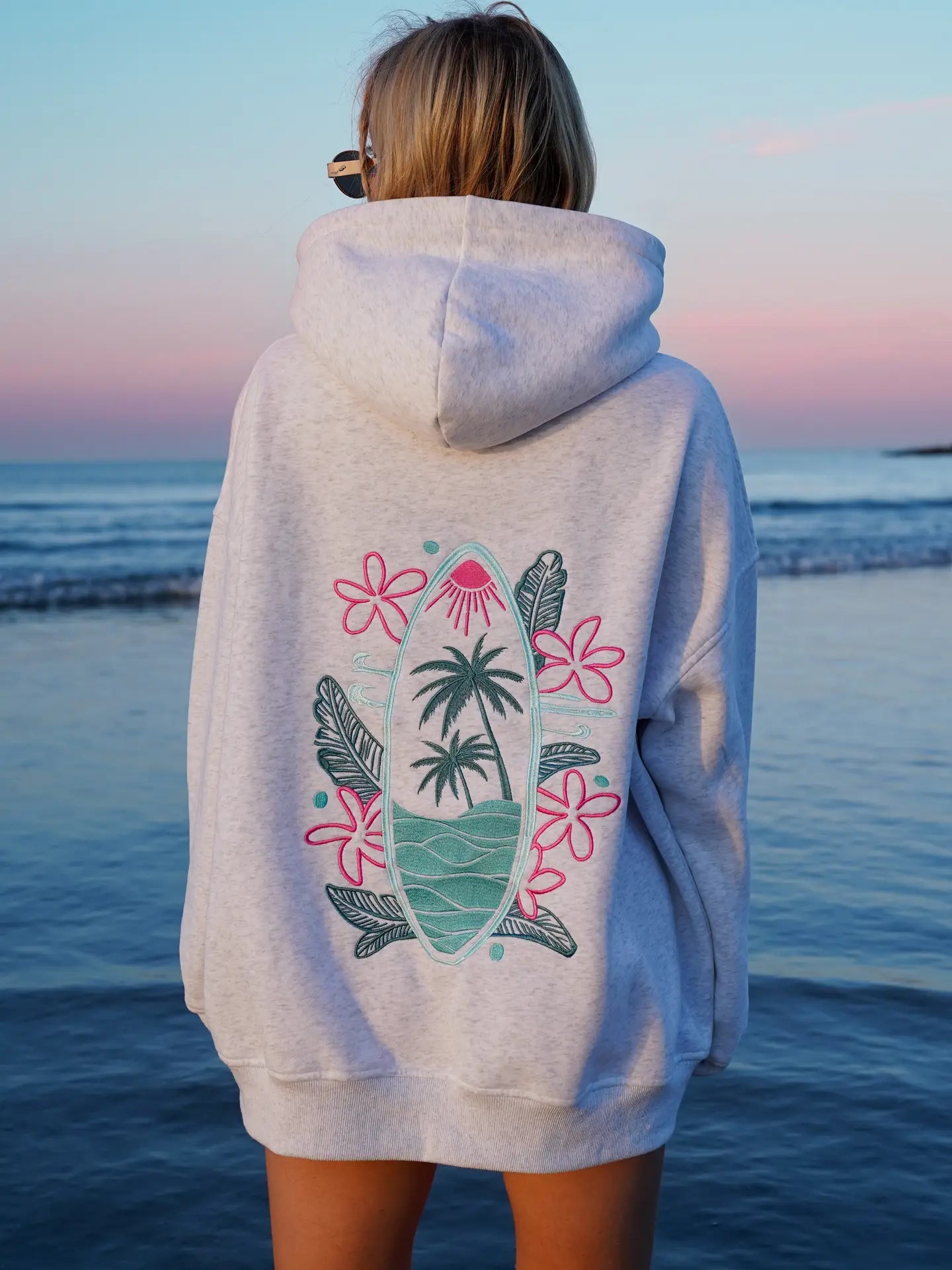 Gray Surfing Sweatshirt