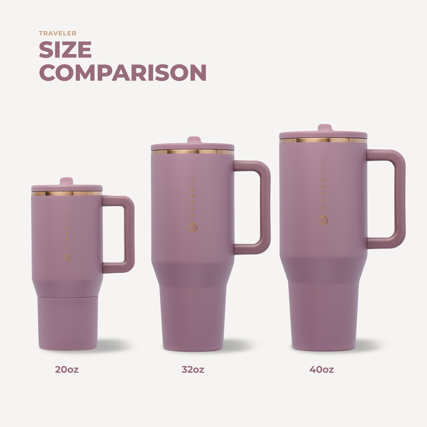 Rosewood HydroJug 32 oz Traveler Tumbler