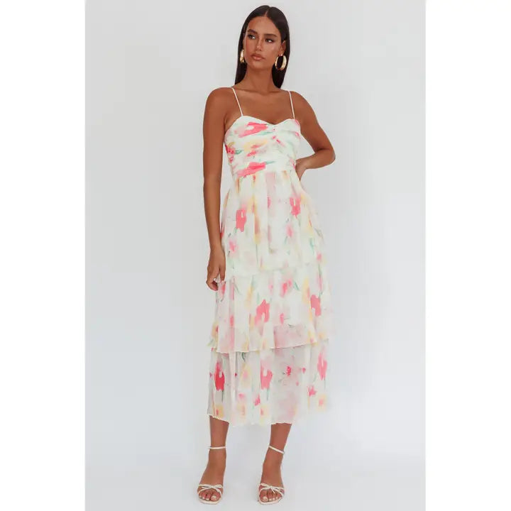 Floral Tiered Dress