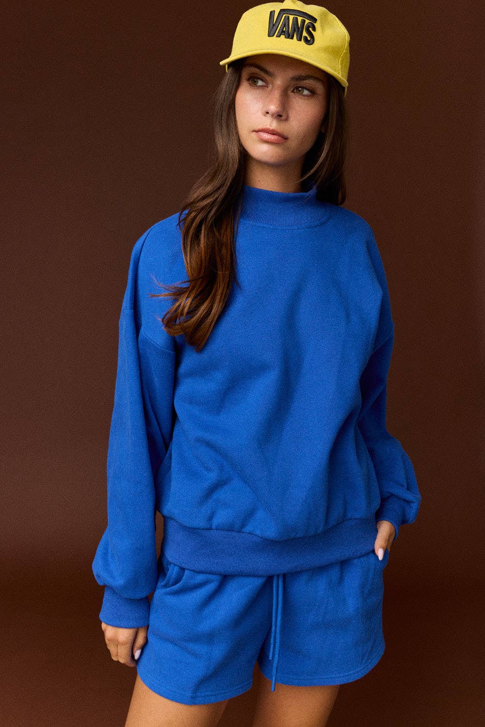 Mock Neck Oversized Lounge Set
