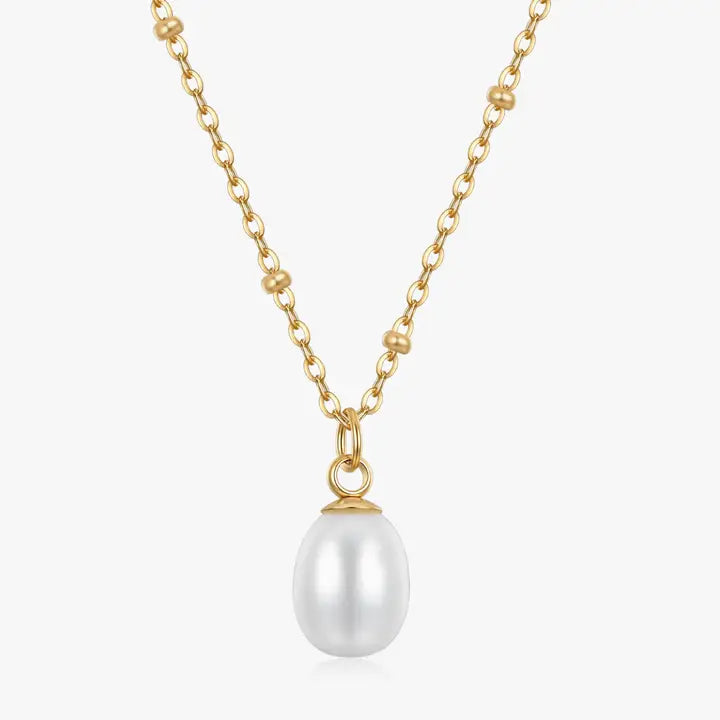 Single Pearl Beaded Necklace