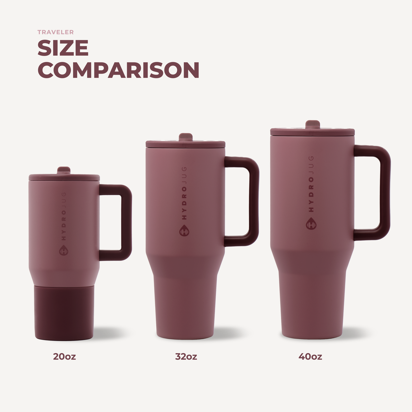 Canyon Rose HydroJug 32 oz Traveler Tumbler
