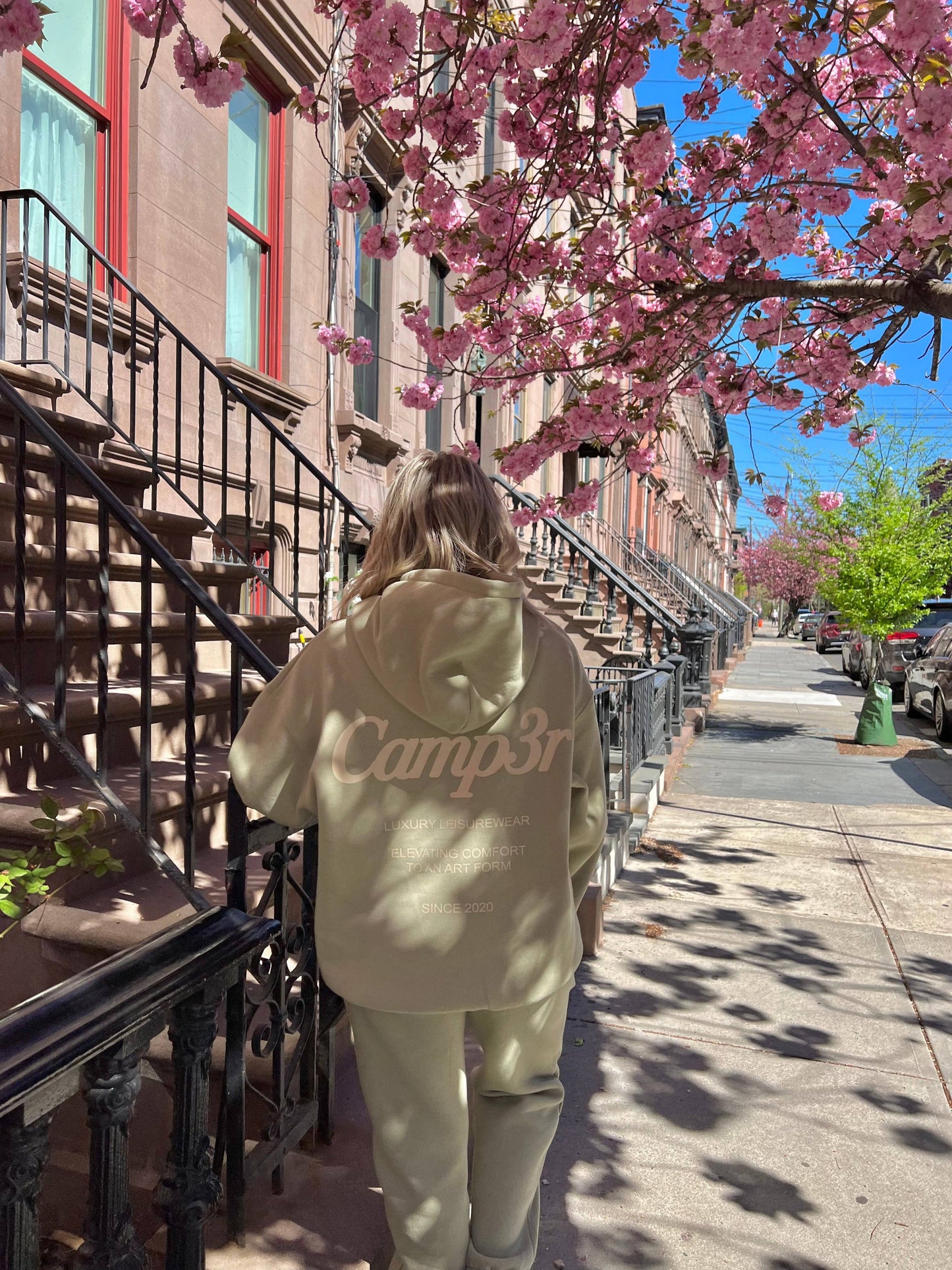 Happy Camp3r Luxury Leisurewear Hoodie - Olive