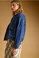 Round Neck Denim Jacket