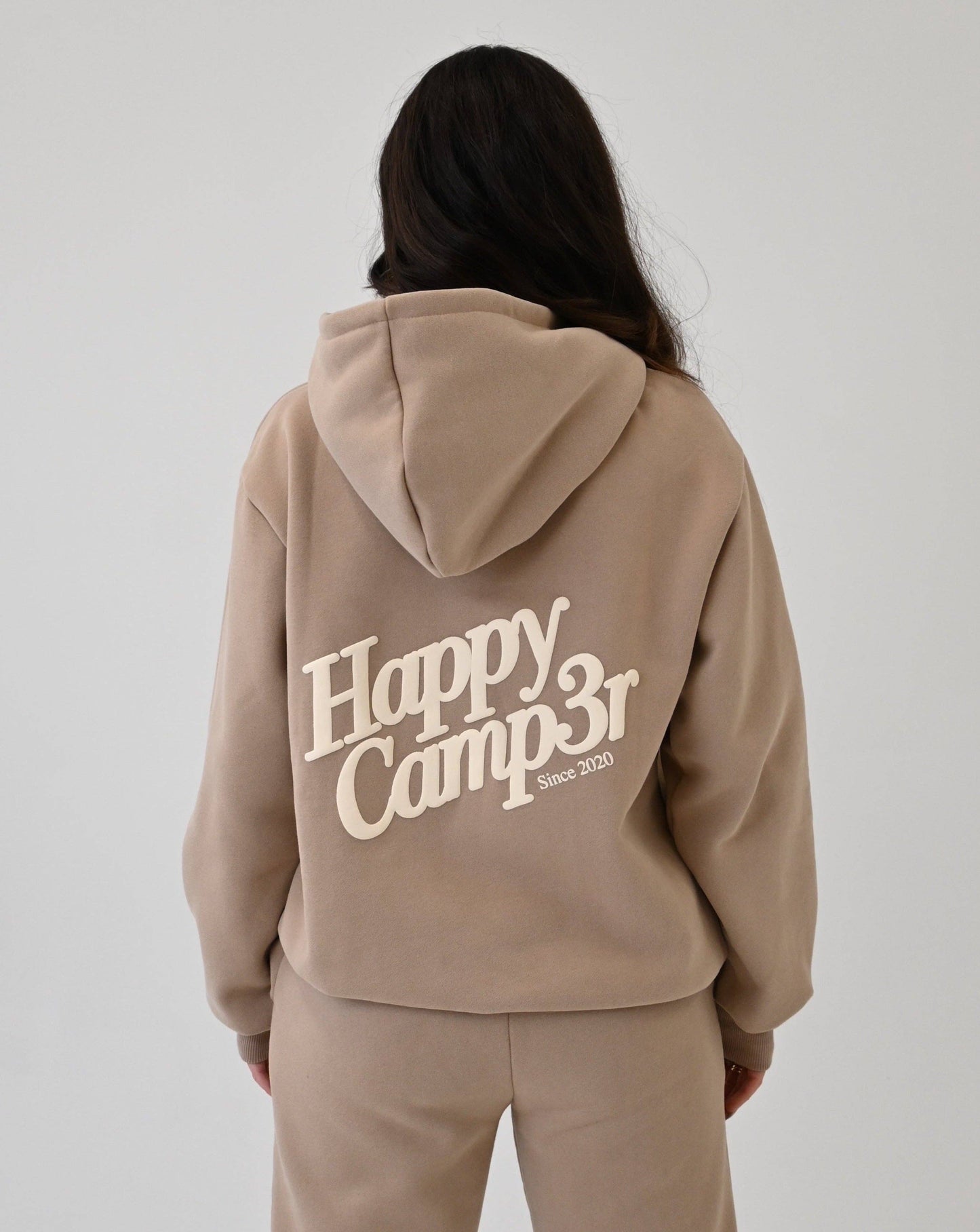 Happy Camp3r Puff Series Hoodie - Sand