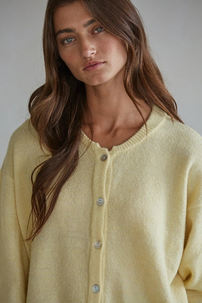 Butter Yellow Cardigan