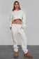 Fleece Lounge High Waist Sweatpants With Pockets