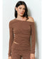 Soft, Off-the-shoulder Lounge Top