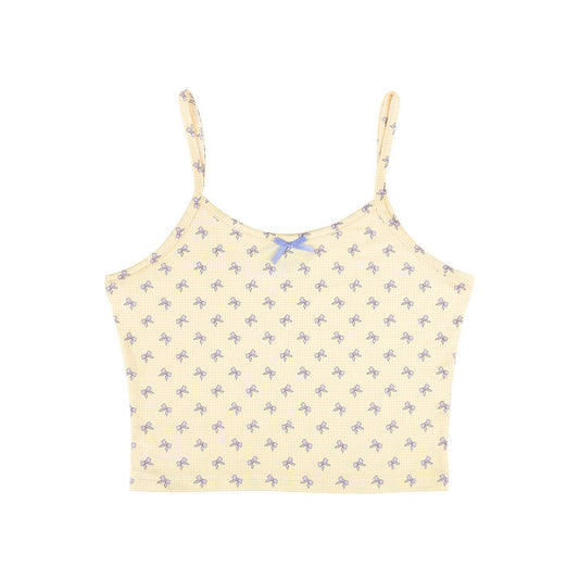 Lavender Bows Pajama Tank Top