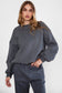 Fleece Crew Neck Lounge Pullover Sweatshirt