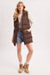 Hooded Long Puffer Vest