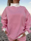 Pink and White Striped Mockneck Sweatshirt