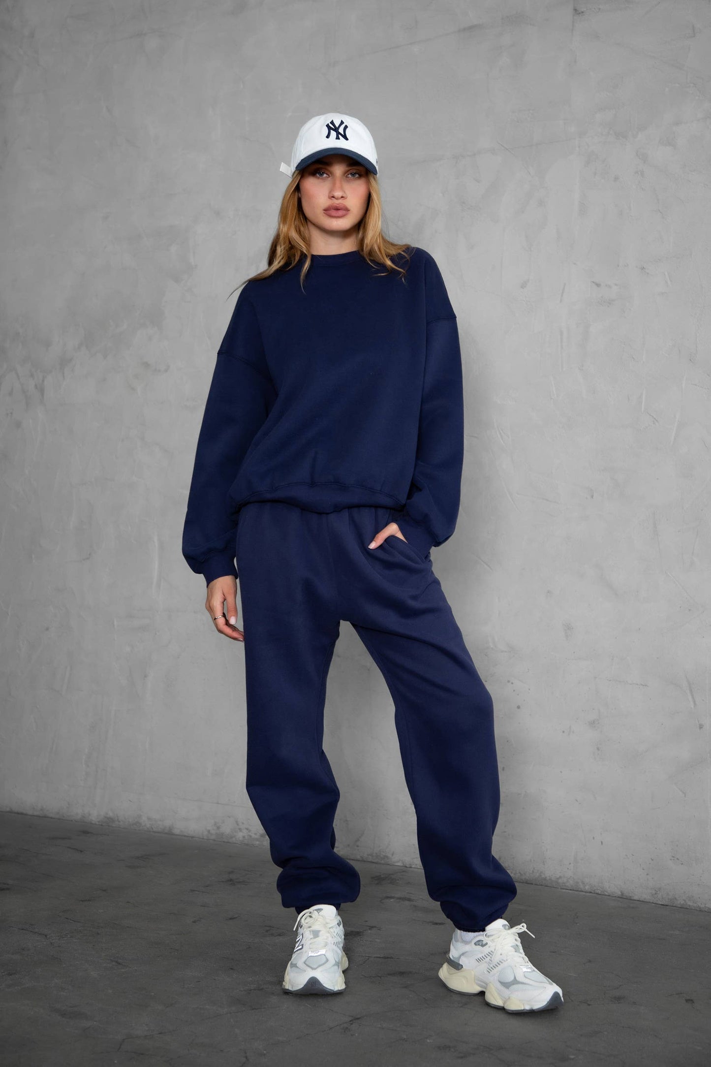 Fleece Lounge High Waist Sweatpants With Pockets