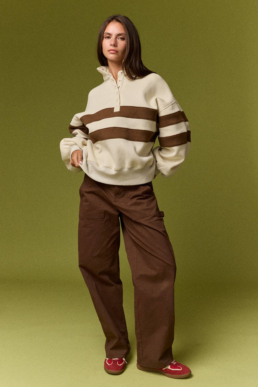 The Lottie Stripe Rugby Pullover