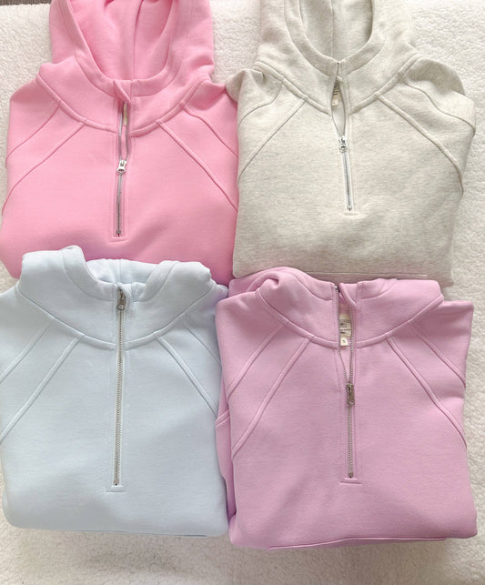 Sunkissed Coconut Quarter Zip Hoodie