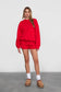 Fleece Crew Neck Lounge Pullover Sweatshirt
