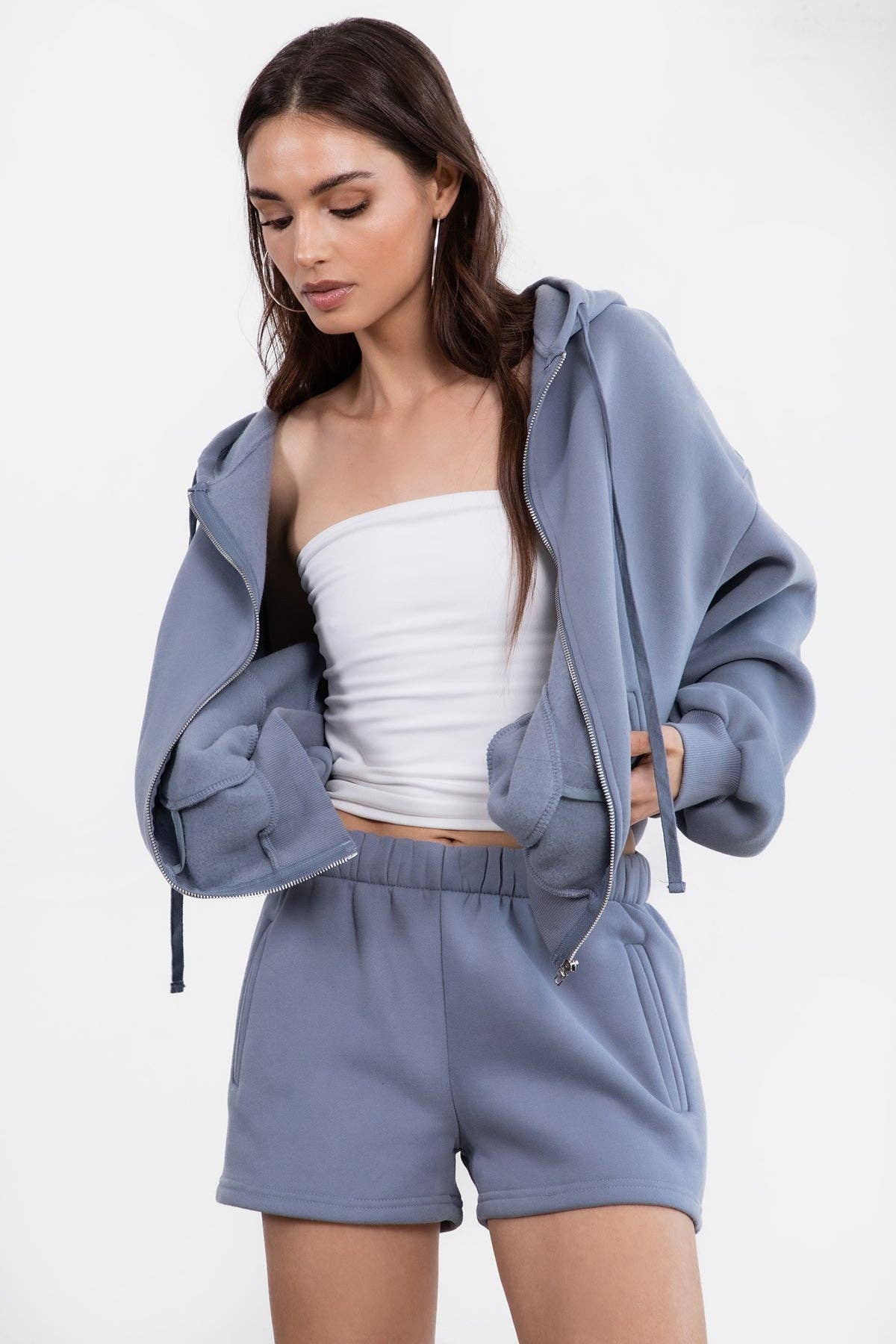 Fleece Lounge High Waist Shorts