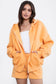Plush Fleece Loose Fit Zip Up Hoodie With Pockets