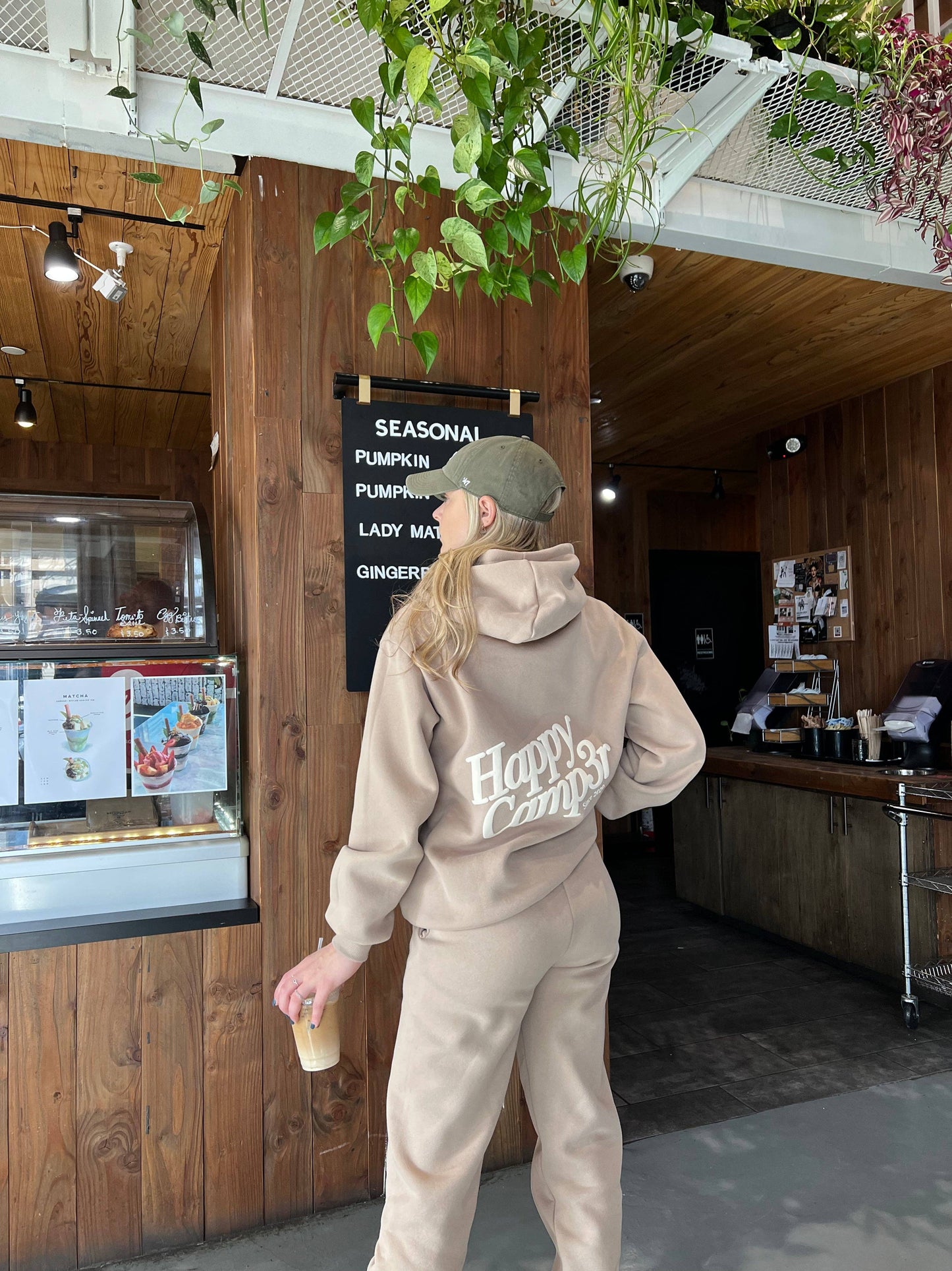 Happy Camp3r Puff Series Hoodie - Sand