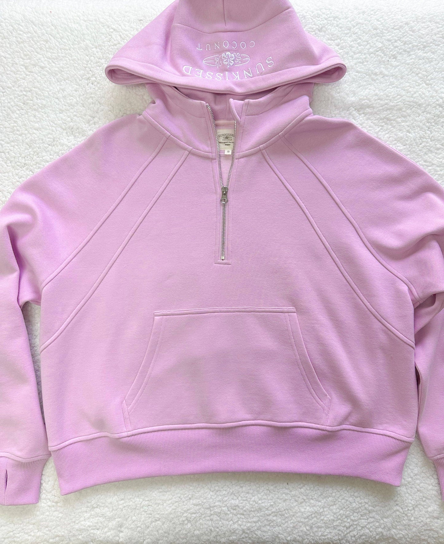 Sunkissed Coconut Quarter Zip Hoodie