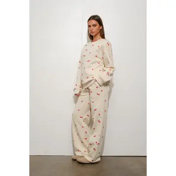 Cherry Print Sweatpants