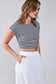 BETTY SUNRAY STRIPED CROP TOP