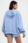 Plush Fleece Loose Fit Zip Up Hoodie With Pockets