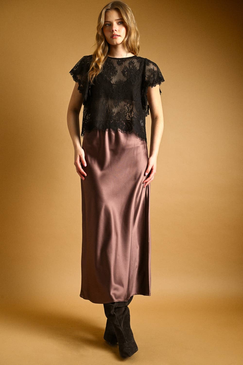 Lace Scalloped Top