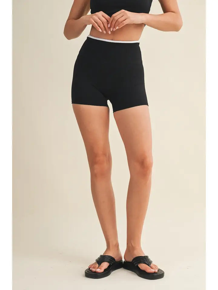 Black Biker Shorts