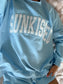 Berry Blue Summer Mockneck