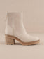 The Megan | Light Grey Lug Chelsea Bootie