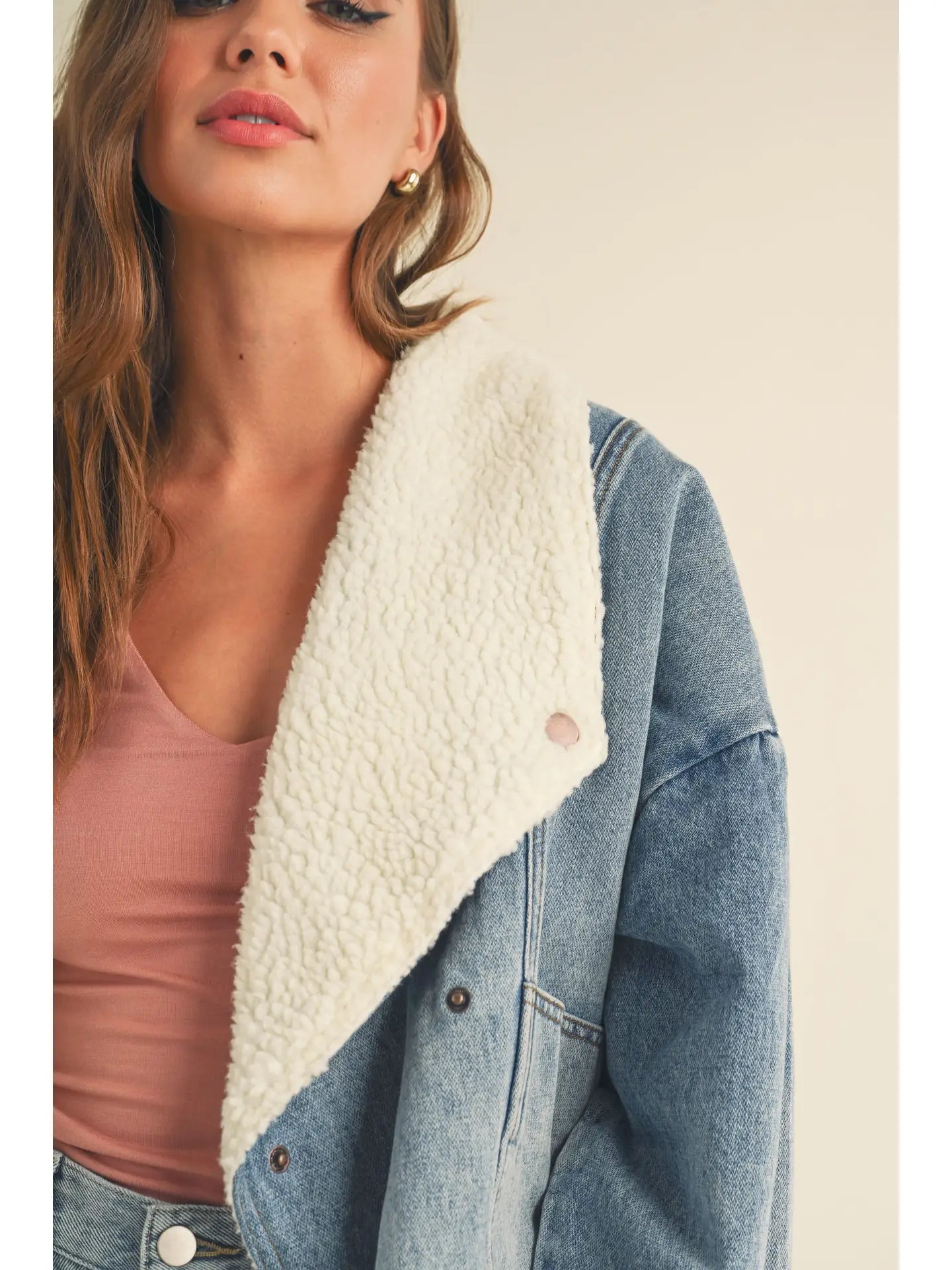 Sherpa Lined Denim Jacket