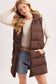 Hooded Long Puffer Vest