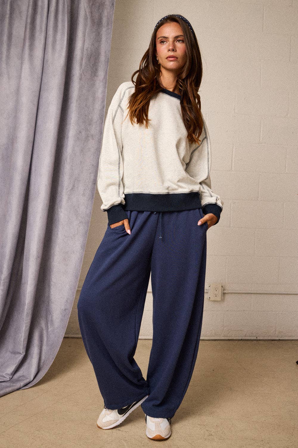 Contrast Stitch Sweatshirt