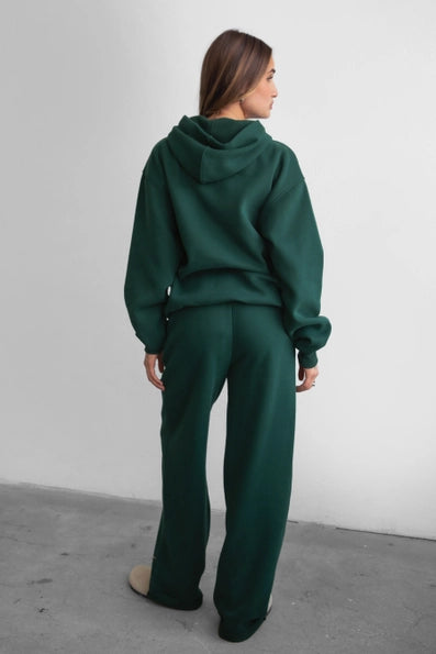 Forest Green Wide Leg Sweats