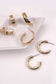 Trio of Gold Hoop Earrings