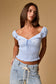 Smocked Sweetheart Puff Sleeve Top