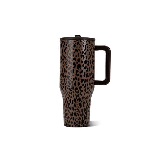 Brown Leopard 32 oz Traveler