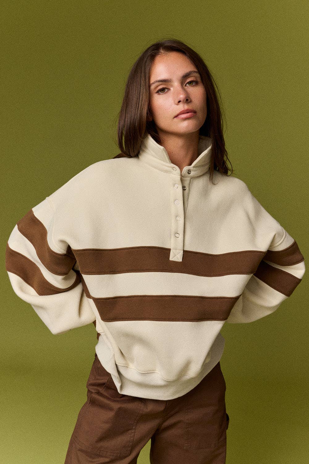 The Lottie Stripe Rugby Pullover