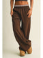Plaid Double Layer Wide Leg Sweatpants