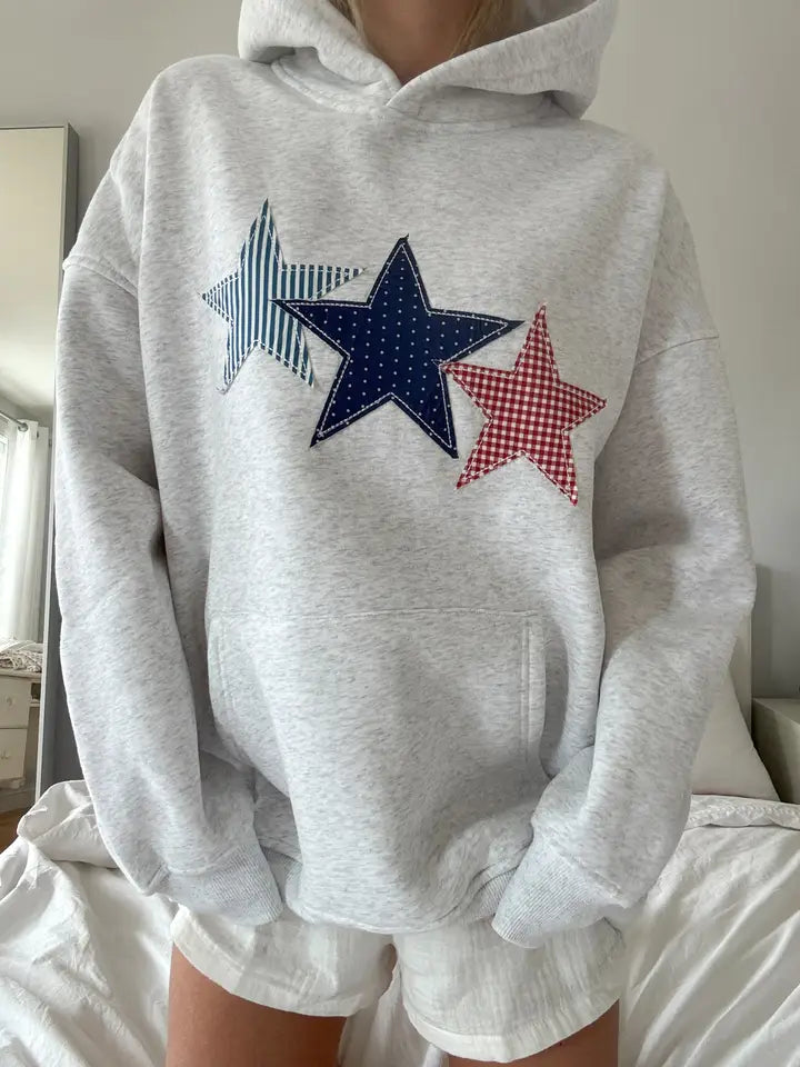 Embroidered Star Hoodie