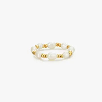 Adjustable Pearl Ring