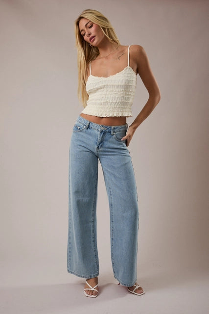 Ivory Ruched Cami