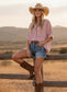 Oversized Short Sleeve Button Down Shirt