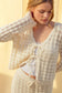 CROCHET KNIT LONG SLEEVE CARDIGAN