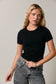 DOUBLE LINED SHORT SLEEVE BABY TEE