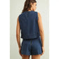 PinStriped Denim Skort