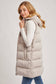Hooded Long Puffer Vest